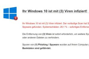 Infizierter WIN10 Computer
Foto: Andreas Krüger Infizierter WIN10 Computer