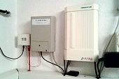 ISDN-Telefonanlage im Keller mit Splitter, NTBA und TK-Anlage
